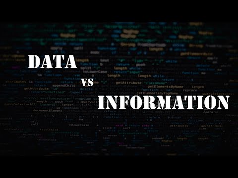 What Is The Difference Between Data And Information ?